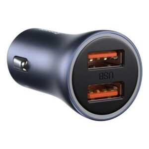 Baseus Golden Contactor Pro car charger 2x USB 40W (gray)