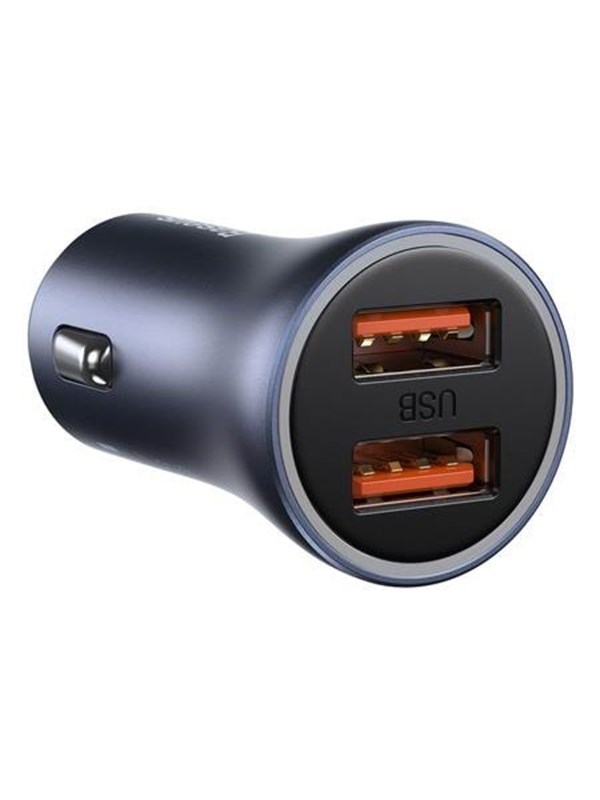 Baseus Golden Contactor Pro car charger 2x USB 40W (gray)