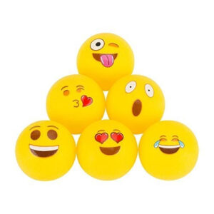 Beer Pong bolde med emojis - 6 stk