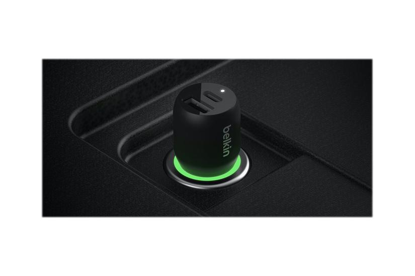 Belkin BOOST UP Dual Car Charger with PPS 37W bilstrømsadapter - USB, 24 pin USB-C - 37 Watt