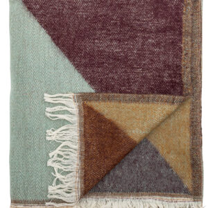 Bloomingville - Ara Plaid - Rød - Akryl - 150x125 Cm