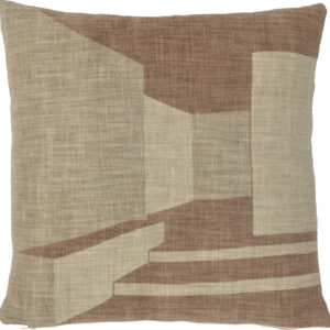 Bloomingville - Eta Pude - Brun - Bomuld - 45x45 Cm