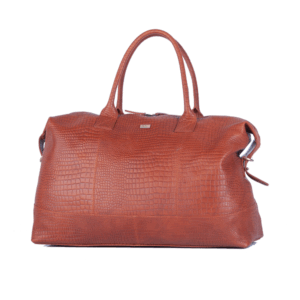 Bon Gout Columbia Rejsetaske 52cm Croco Mørk Cognac 11040-917