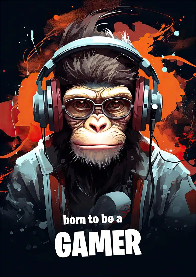 Born to be a Gamer Plakat
