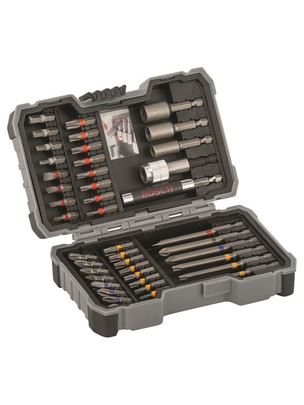 Bosch Bit- og topnøglesæt med 43 dele