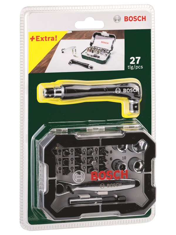 Bosch bits-og topnøglesæt 28 dele pl