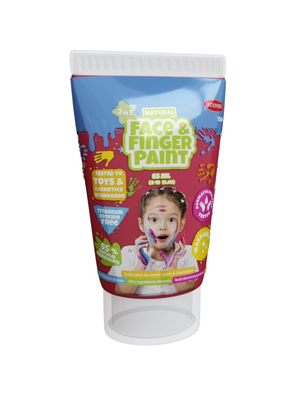 Boti Natural Face & Fingerpaint Tube - Red 65ml