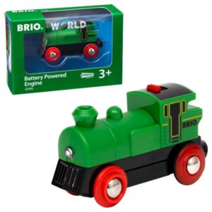 Brio 33595 Batteridrevet tovejs lokomotiv, grønt/sort