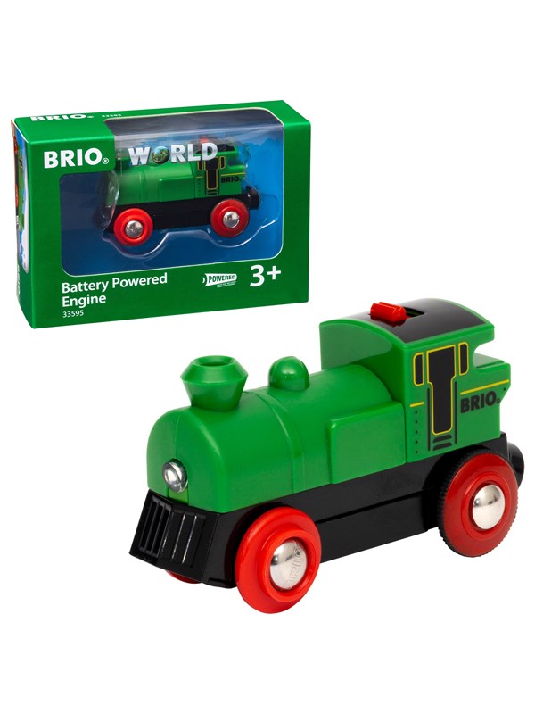 Brio 33595 Batteridrevet tovejs lokomotiv, grønt/sort