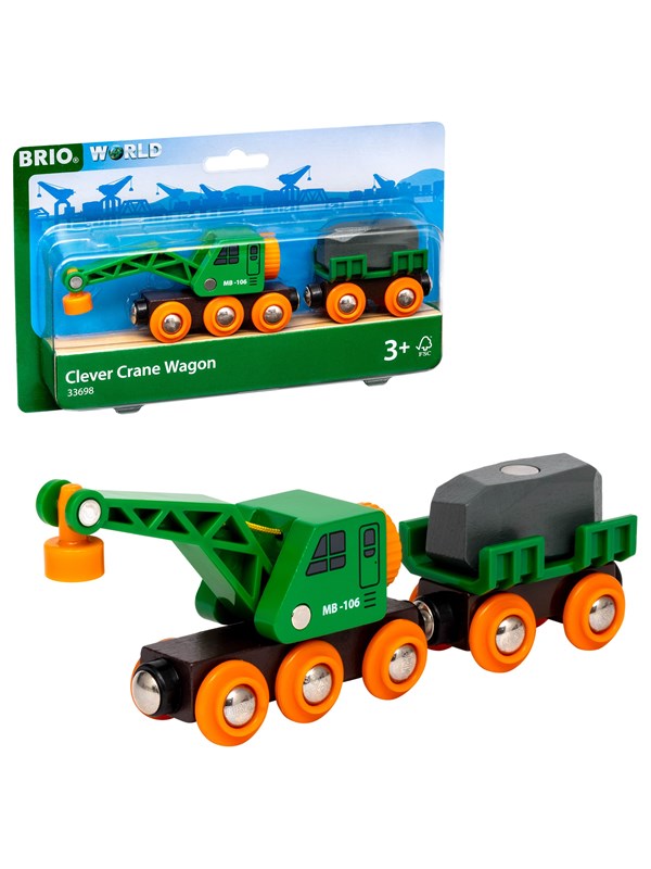 Brio 33698 Togvogn med kran
