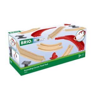 Brio Pakke med hævede, buede skinner