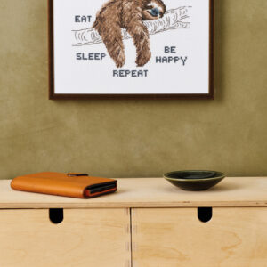 Broderi Kit - Eat, sleep, be happy - Repeat