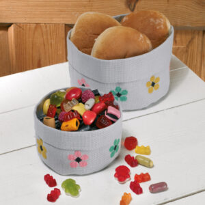 Broderi Kit - Lille kurv m/blomster