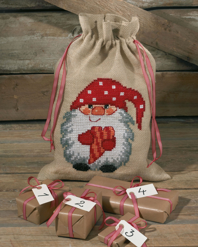 Broderi Kit - Nisse m/hjerte
