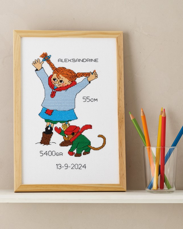 Broderi Kit - Pippi i sneen