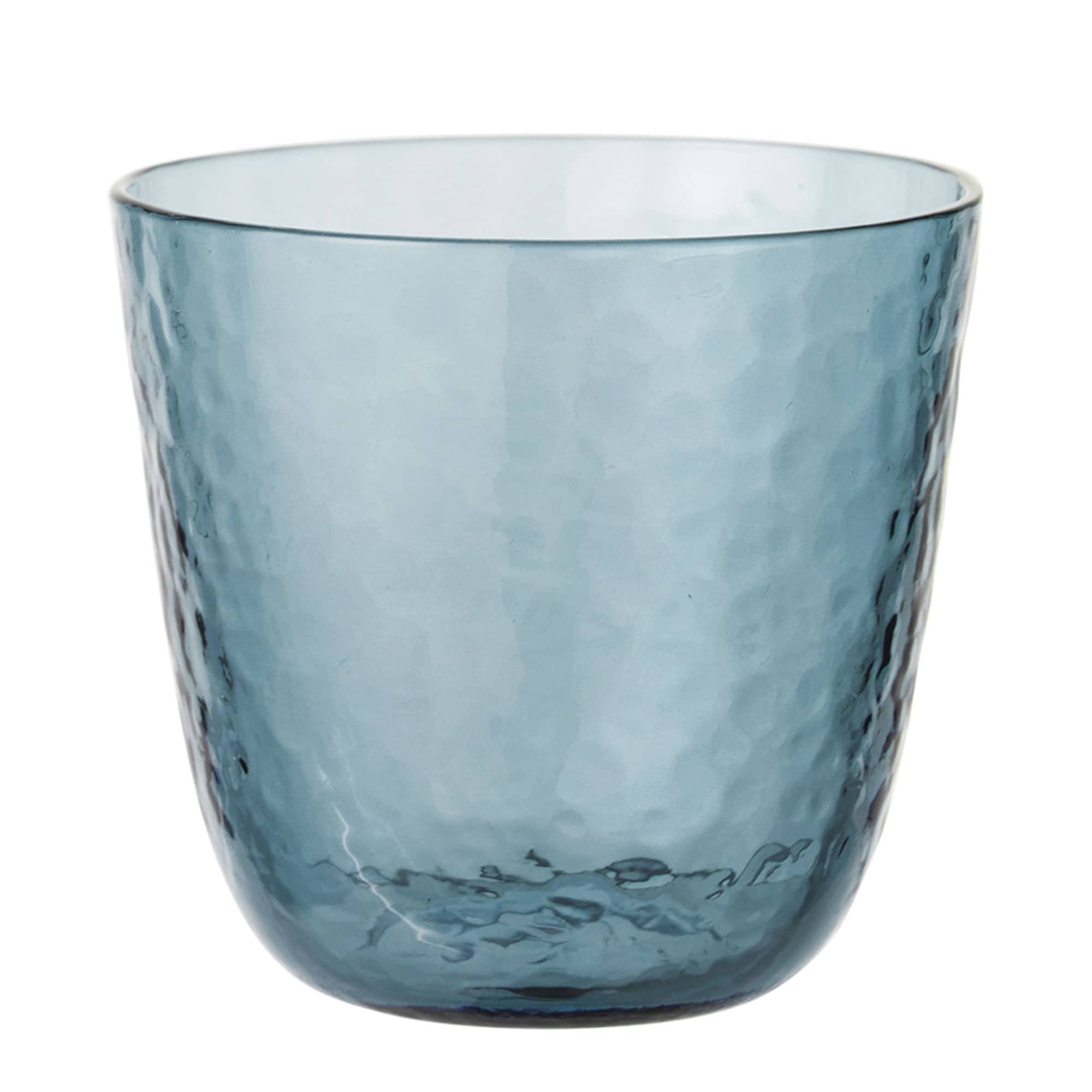 Broste Hammered Drikkeglas, blå