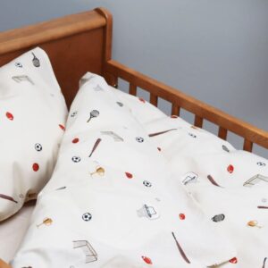 By Mats - Sengetøj - Baby Str. - 70x100 Cm - Sjov Sport