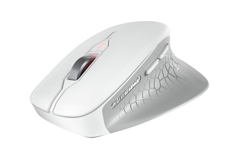 CHERRY STREAM MOUSE COMFORT - mus - 2.4 GHz - hvid/grå