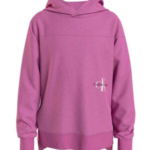 Calvin Klein Hættetrøje - Monogram Off Placed Hoodie - Iris Orch