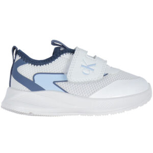 Calvin Klein Sko - Low Cut Velcro - Hvid/Lyseblå