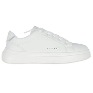 Calvin Klein Sko - Low Cute Lace-Up - Off White/Silver