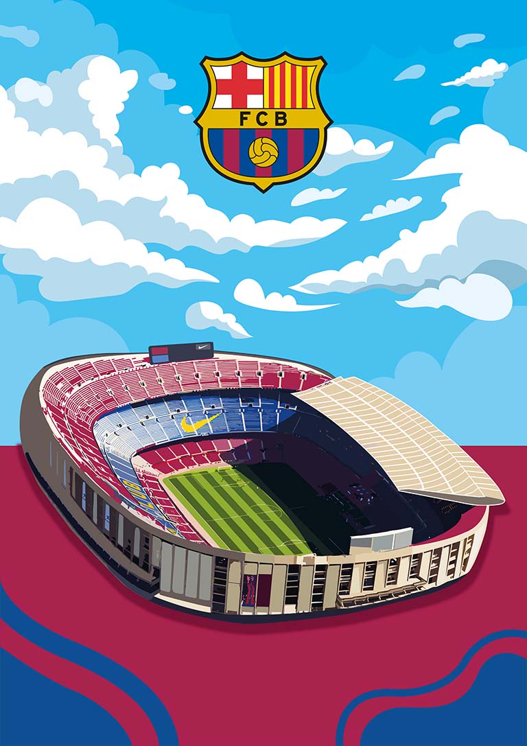 Camp Nou Barcelona Stadium Fodbold