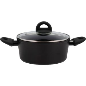 Ceramica gryde med glaslåg 2,5 liter, sort