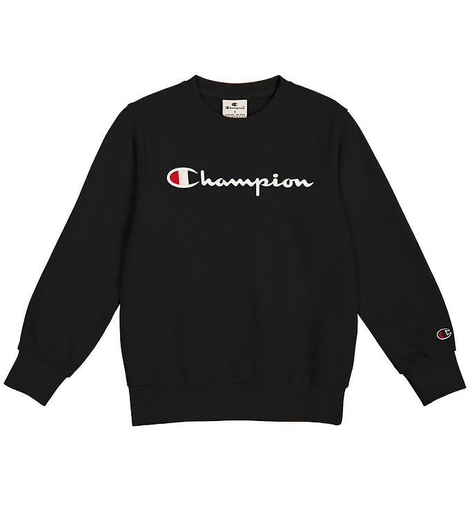 Champion Sweatshirt - Crewneck - Sort m. Logo