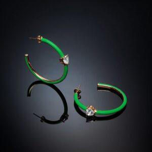 Chiara Ferragni Love Parade Green Øreringe