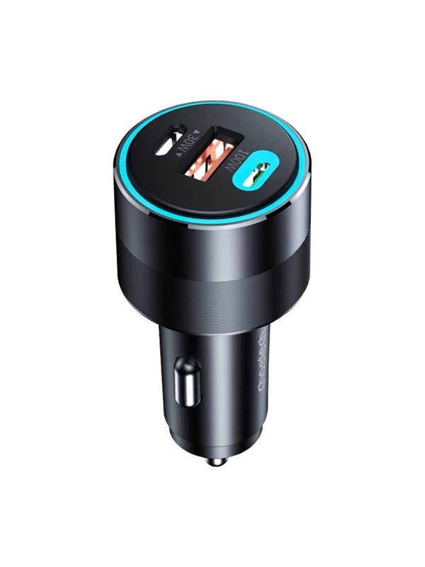 Choetech TC0011 car charger 130W 2x USB C 1x USB A (black)