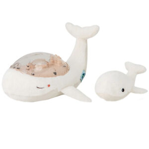 Cloud-B Natlampe m. Lyd - Tranquil Whale m. Unge - 30x28x13 cm -