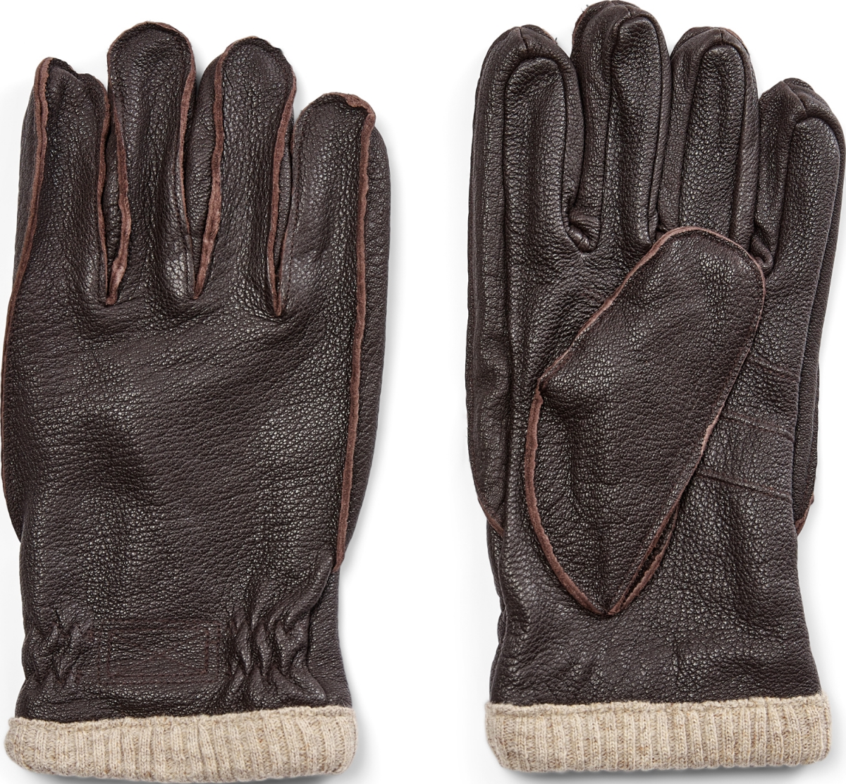 Connextion Læder Handsker Brun-3x-large