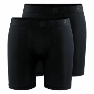 Craft - CORE DRY Boxer 6-Inch 2-pack Maend - Black S