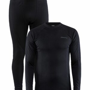 Craft - CORE Warm Baselayer Set Maend - Black L