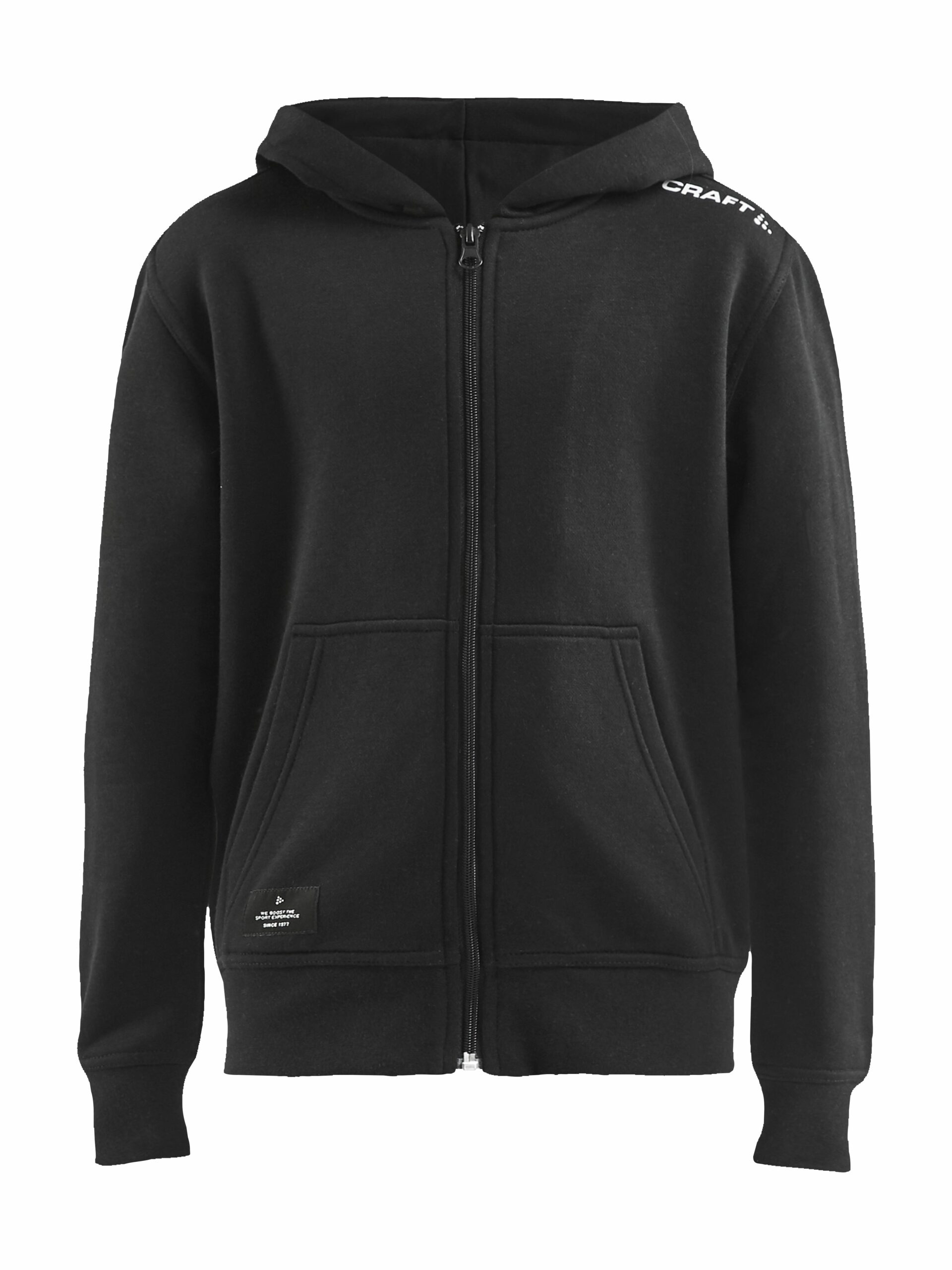 Craft - Community FZ Hoodie JR - Black 122/128