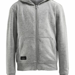 Craft - Community FZ Hoodie JR - Grey Melange 158/164