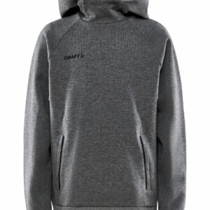 Craft - Core Soul Hood Sweatshirt JR - Dk Grey Melange 158/164