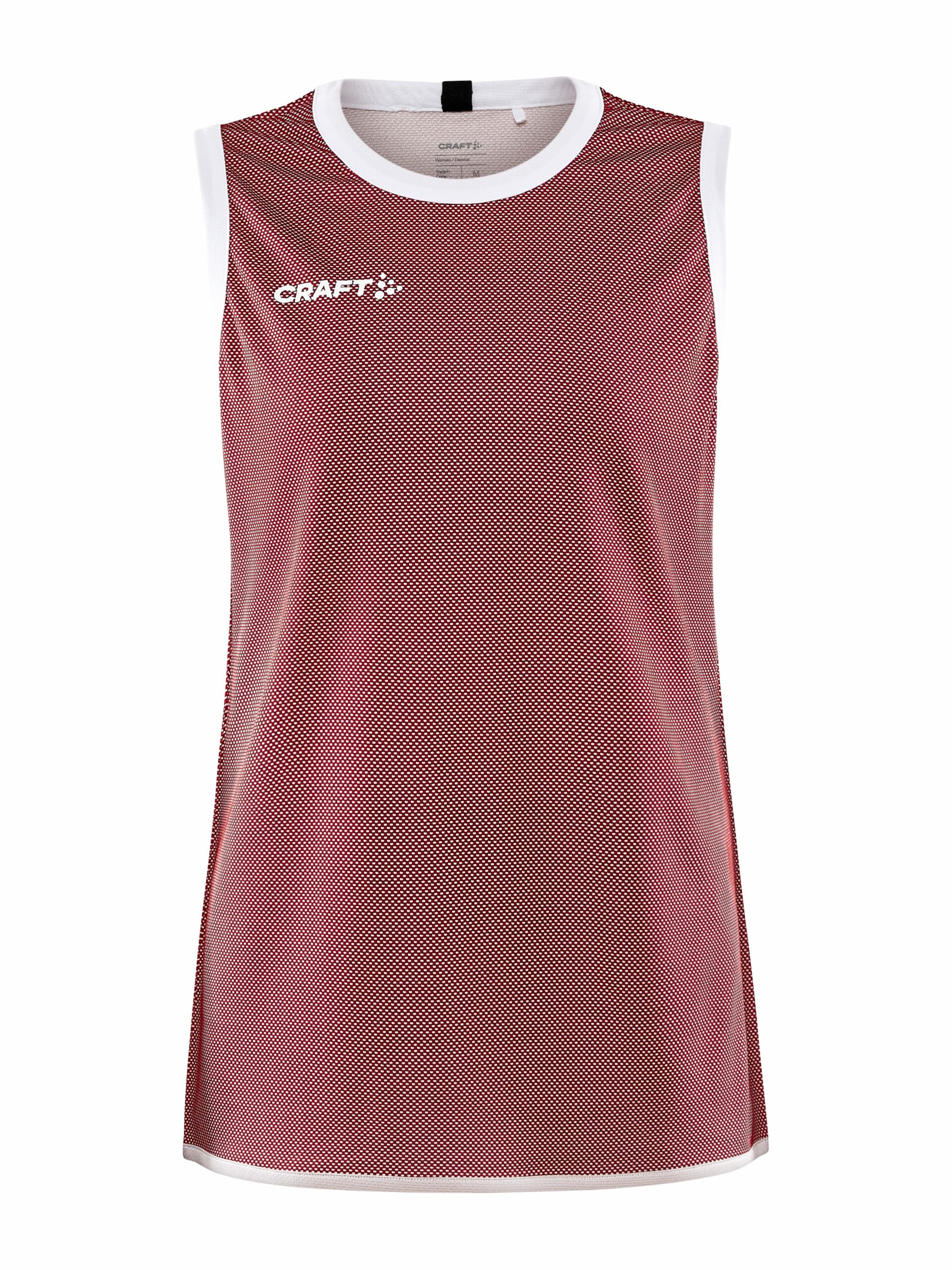 Craft - Progress Reversible Basket Singlet Kvinder - Bright Red/White L