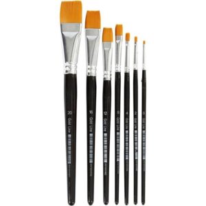Creativ Company Gold Line Brushes - 7 mixed