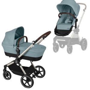 Cybex Klapvogn/Barnevogn - Eos Lux - 2-i-1 - Sky Blue
