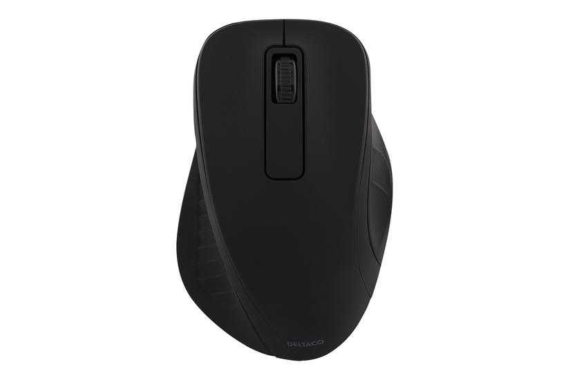 DELTACO MS-710 - mus - 2.4 GHz - sort