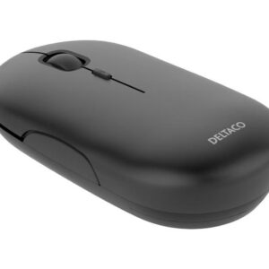 DELTACO MS-803 - mus - flad - 2.4 GHz - mørkegrå