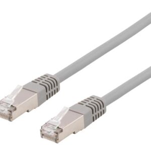 DELTACO STP-60AU - patchkabel - 50 cm - grå