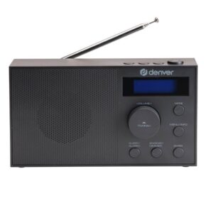 DENVER DAB-51B - Compact DAB+/FM Radio with Dual Alarm (Black) - DAB/DAB+/FM - Sort