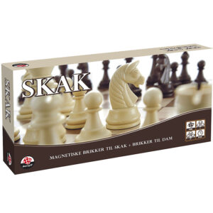 Danspil Brætspil - Skak/Dam - Magnetiske Brikker