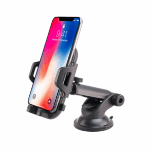 DeLX™ Mobilholder med arm og sugekop - Sort