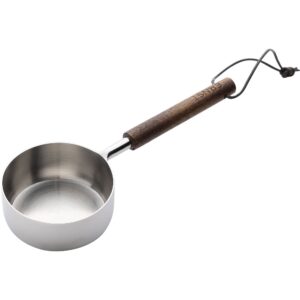 Decilitermål metal/mørkt træ