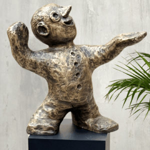 Den fremsynede - 50 cm høj - vægt ca 33 kg.