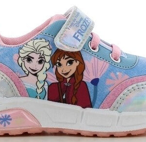Disney - Frozen sneaker m/lys, 76-1049 - Blå/lyserød - 31