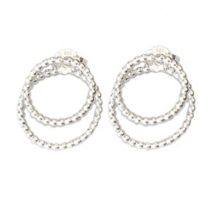 Dobbelte kugle øreringe